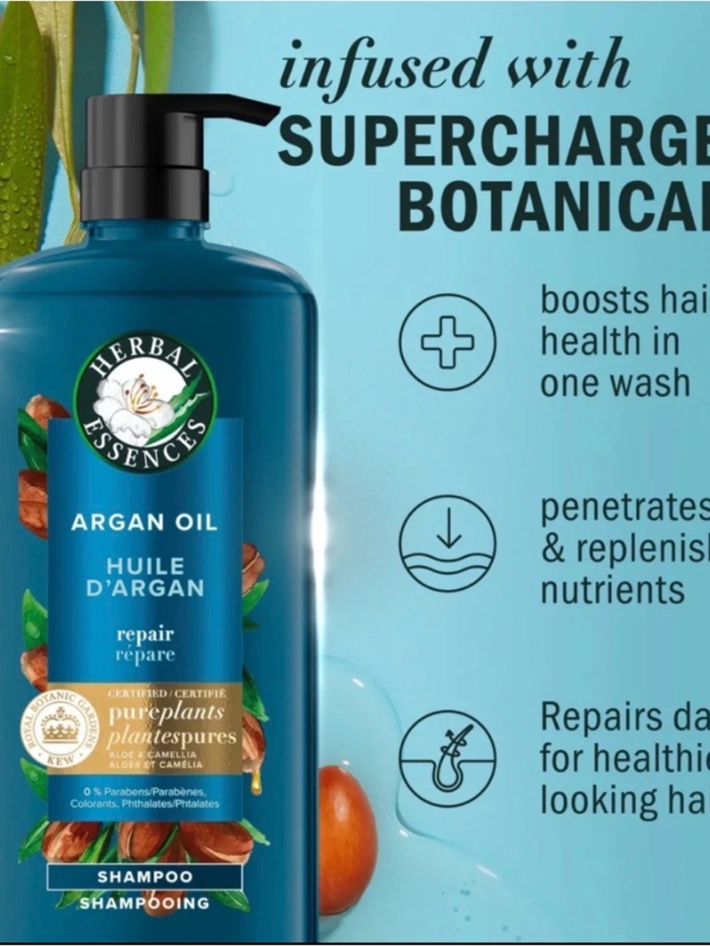 Herbal Essences Argan Oil Repair Shampoo - Blue - Picture 5 of 5